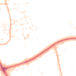 Daytime road noise heatmap for DT3 4AL