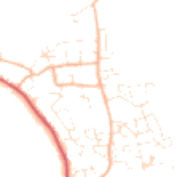 Daytime road noise heatmap for DT3 4AW