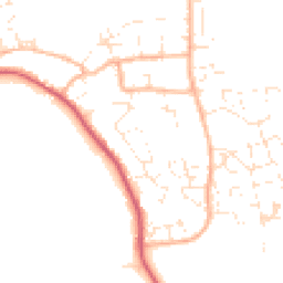 Daytime road noise heatmap for DT3 4AX