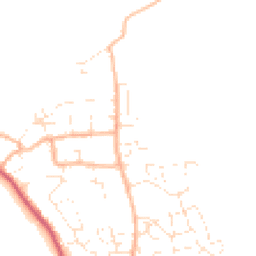 Daytime road noise heatmap for DT3 4AZ