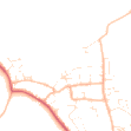 Daytime road noise heatmap for DT3 4BE