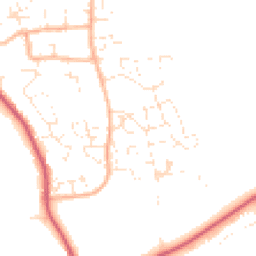 Daytime road noise heatmap for DT3 4BF