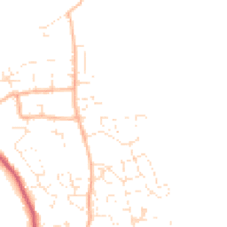 Daytime road noise heatmap for DT3 4BY