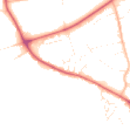 Daytime road noise heatmap for DT3 4DA