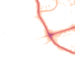 Daytime road noise heatmap for DT3 4DF
