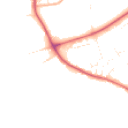 Daytime road noise heatmap for DT3 4DG