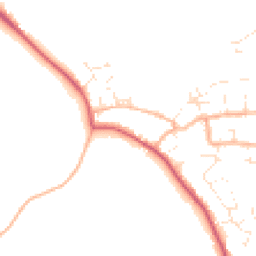 Daytime road noise heatmap for DT3 4DJ