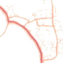 Daytime road noise heatmap for DT3 4DP