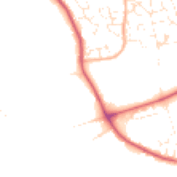 Daytime road noise heatmap for DT3 4DQ
