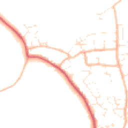 Daytime road noise heatmap for DT3 4EJ