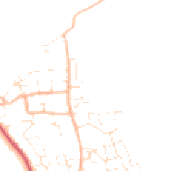 Daytime road noise heatmap for DT3 4GA