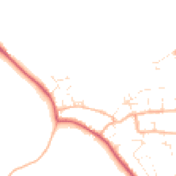 Daytime road noise heatmap for DT3 4GX