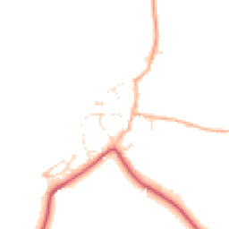 Daytime road noise heatmap for DT3 4HB