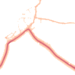 Daytime road noise heatmap for DT3 4HG