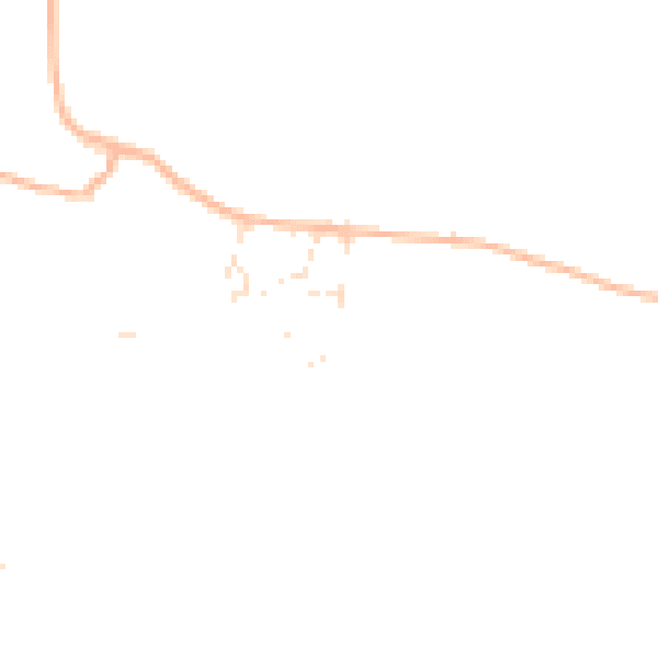 Daytime road noise heatmap for DT3 4HY