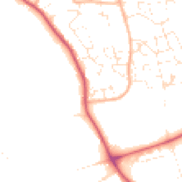 Daytime road noise heatmap for DT3 4LN