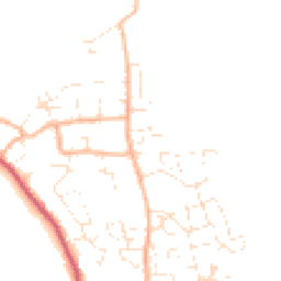 Daytime road noise heatmap for DT3 4LU