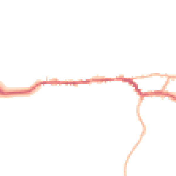 Daytime road noise heatmap for DT3 4NP