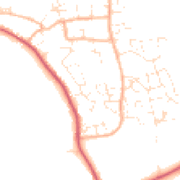 Daytime road noise heatmap for DT3 4NR