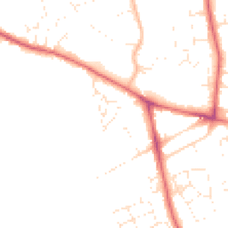 Daytime road noise heatmap for DT3 4NT