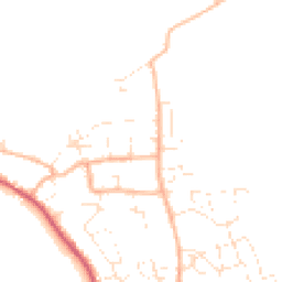 Daytime road noise heatmap for DT3 4NZ