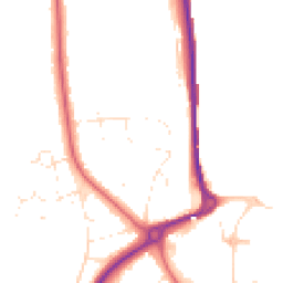 Daytime road noise heatmap for DT3 5BG