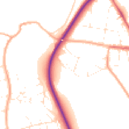 Daytime road noise heatmap for DT3 5HH