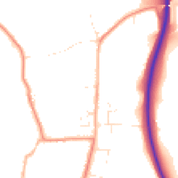 Daytime road noise heatmap for DT3 5LU