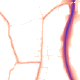 Daytime road noise heatmap for DT3 5LX