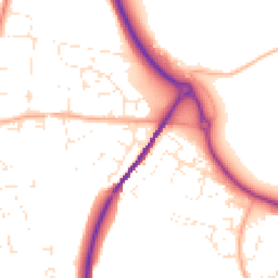 Daytime road noise heatmap for DT3 5QS