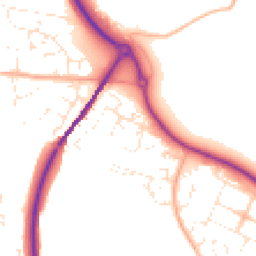 Daytime road noise heatmap for DT3 5QU