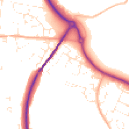 Daytime road noise heatmap for DT3 5QX