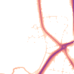 Daytime road noise heatmap for DT3 5RH
