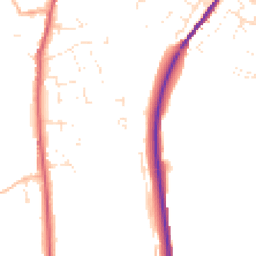 Daytime road noise heatmap for DT3 5RZ