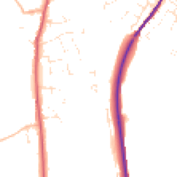 Daytime road noise heatmap for DT3 5SA