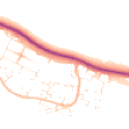 Daytime road noise heatmap for DT3 6AE