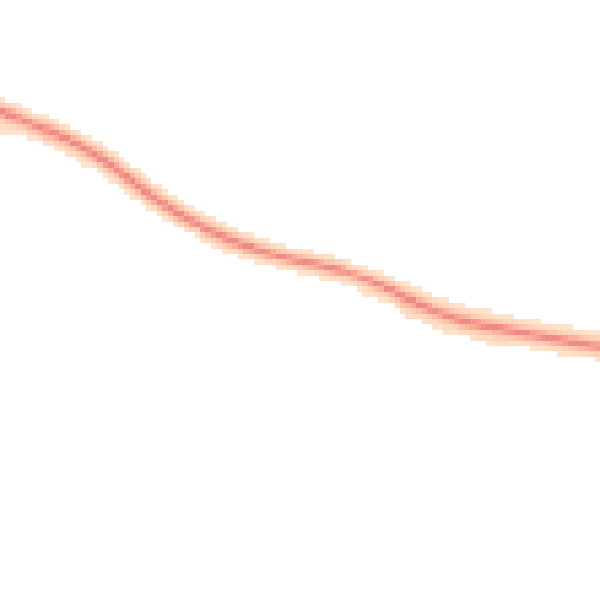 Night-time road noise heatmap for DT3 6AE