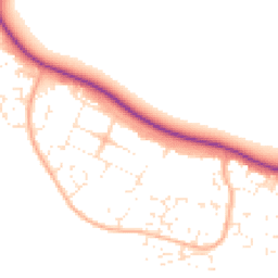 Daytime road noise heatmap for DT3 6AF