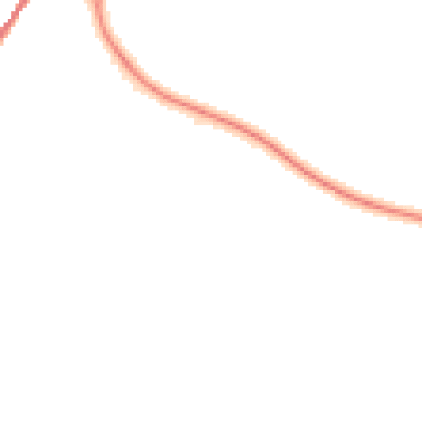 Night-time road noise heatmap for DT3 6AH