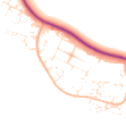 Daytime road noise heatmap for DT3 6AJ