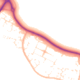 Daytime road noise heatmap for DT3 6AQ