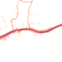 Daytime road noise heatmap for DT3 6BU