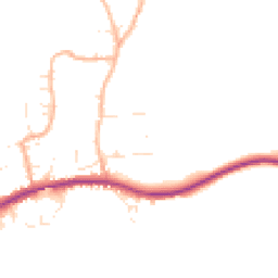 Daytime road noise heatmap for DT3 6DA