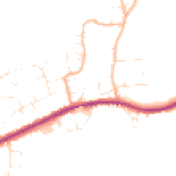 Daytime road noise heatmap for DT3 6DB