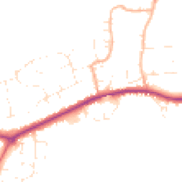 Daytime road noise heatmap for DT3 6DF