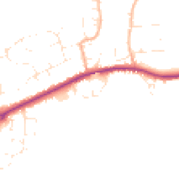 Daytime road noise heatmap for DT3 6DJ