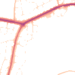 Daytime road noise heatmap for DT3 6DS