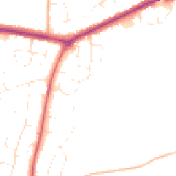 Daytime road noise heatmap for DT3 6EB