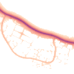 Daytime road noise heatmap for DT3 6FD