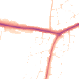 Daytime road noise heatmap for DT3 6LE